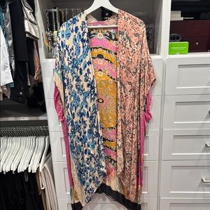 Love Stitch Multicolor Floral Poncho